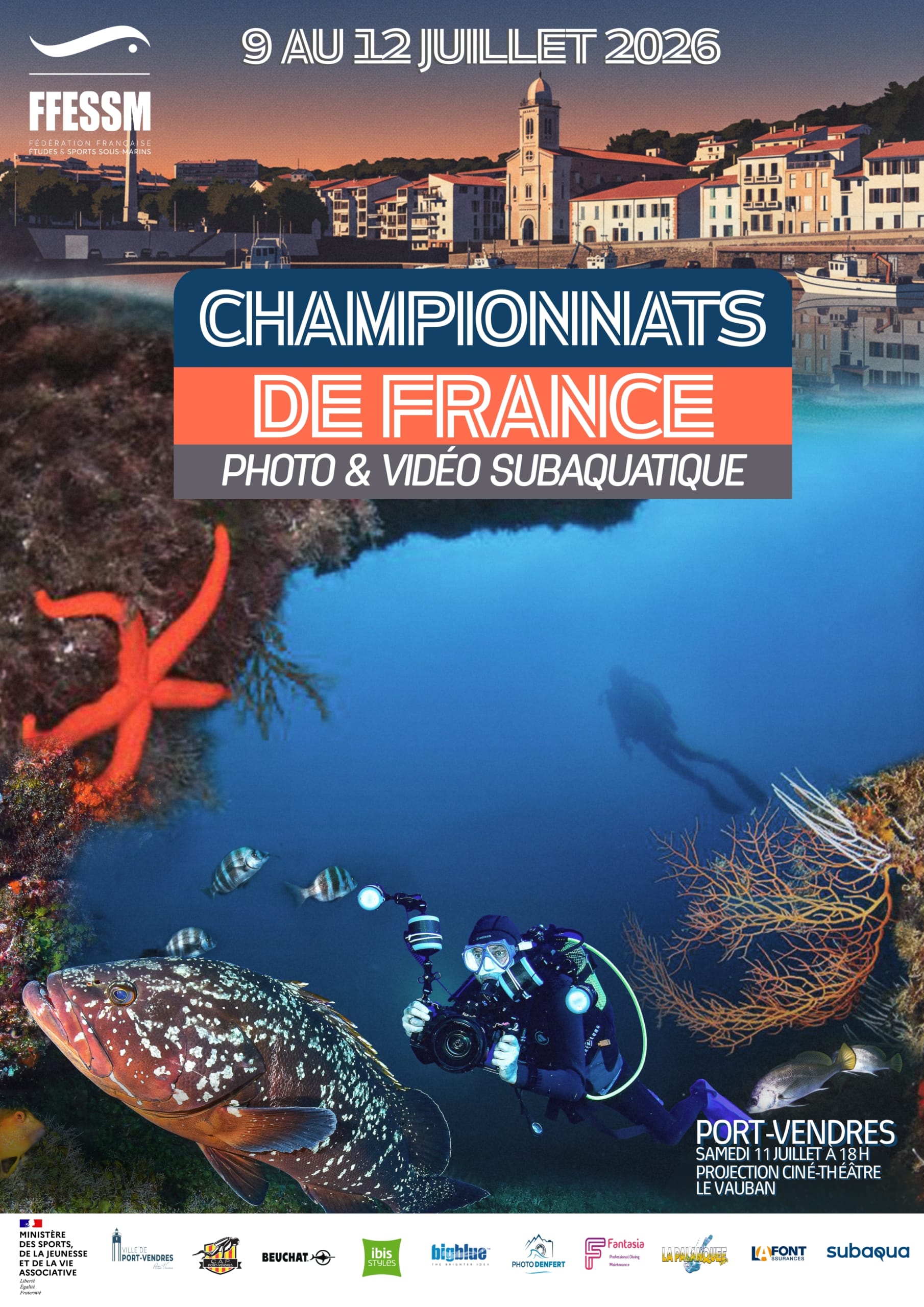 Championnats de France Photo & Vidéo Subaquatiques 2026 – Port-Vendres